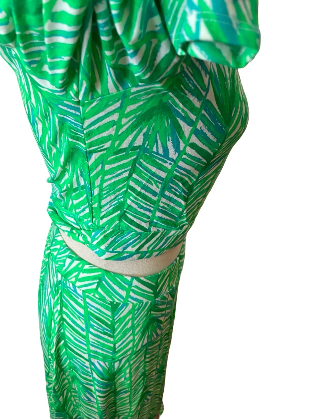 LILLY PULITZER Ruari Crop Top & Maxi Skirt Set In Toucan Green Costa Verde - Picture 7 of 15
